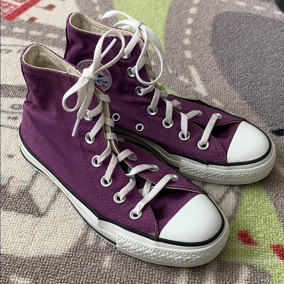 purple converse mens